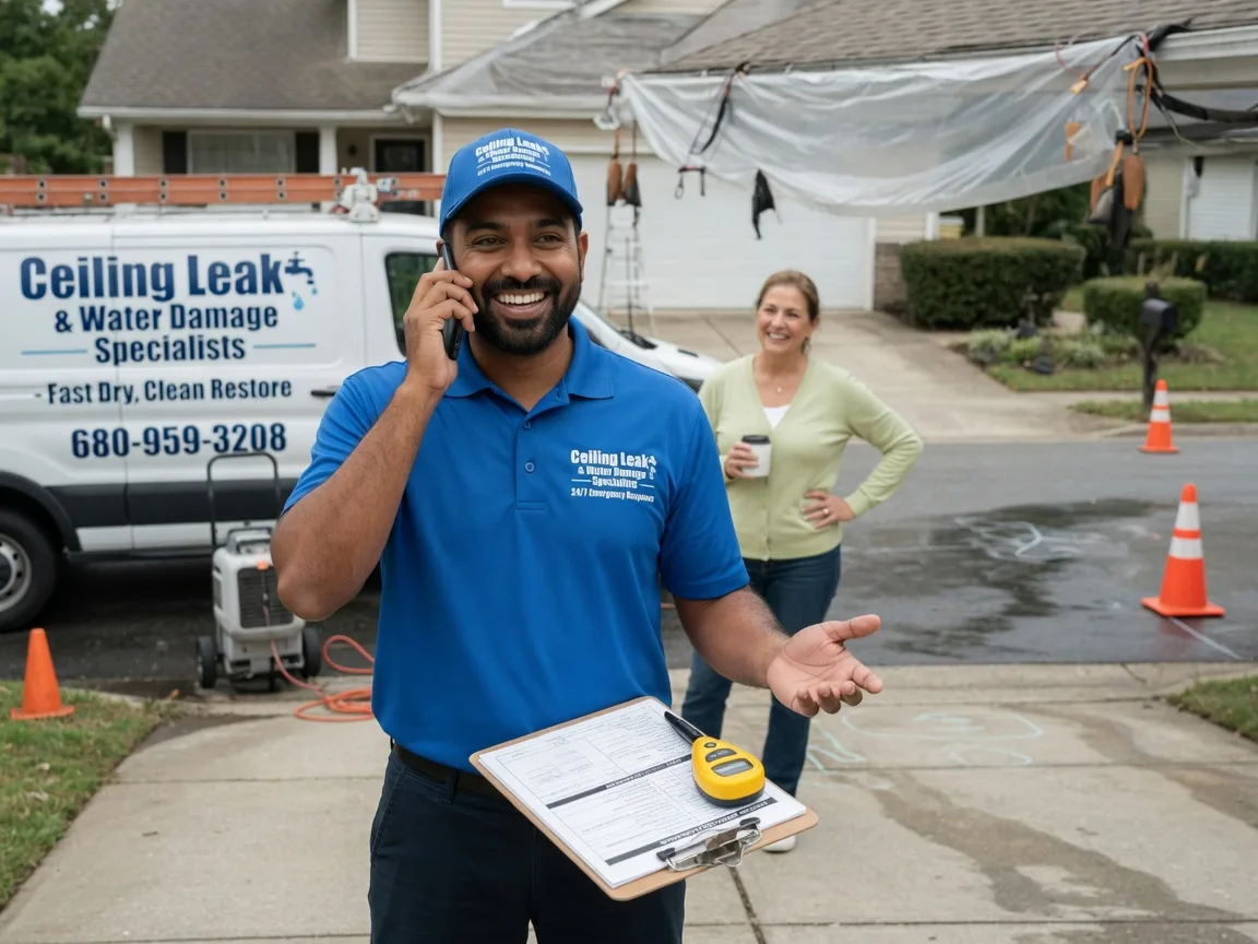 Ceiling Leak Cleanup Brock, NE FAQs